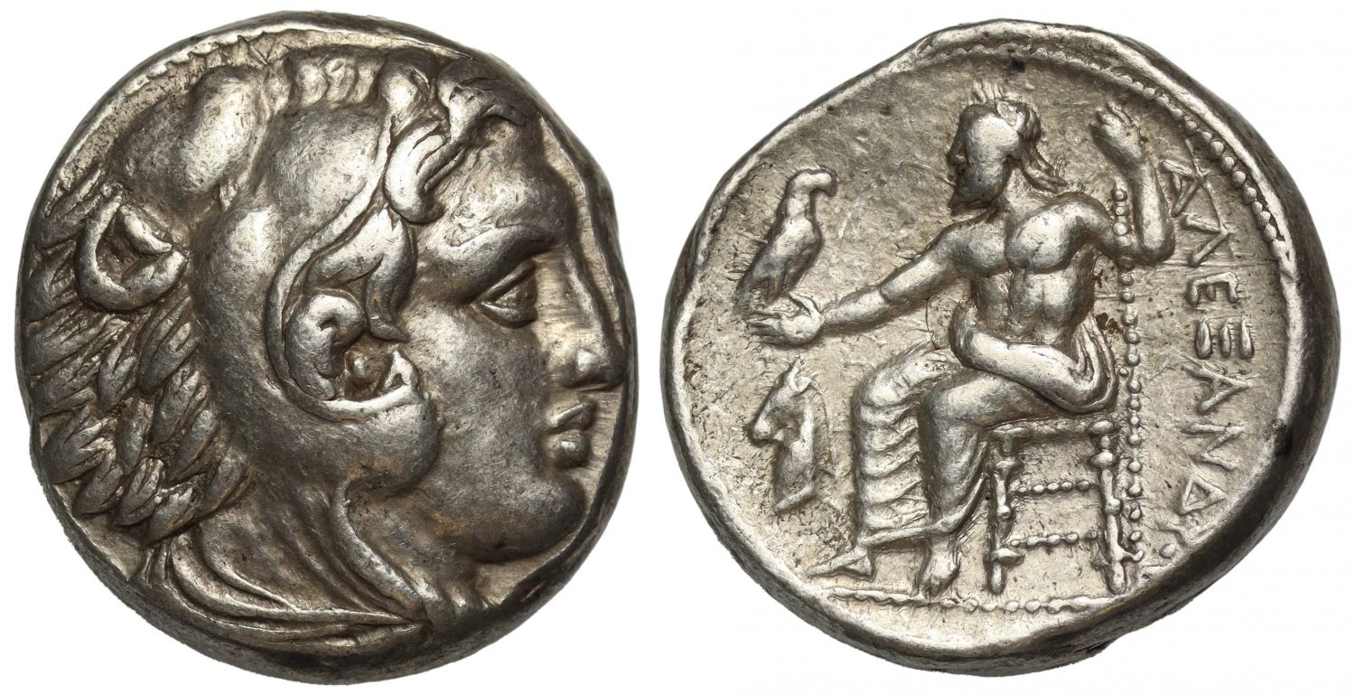 Kings of Macedon, Alexander III, the Great, Lifetime Issue Silver Tetradrachm.
