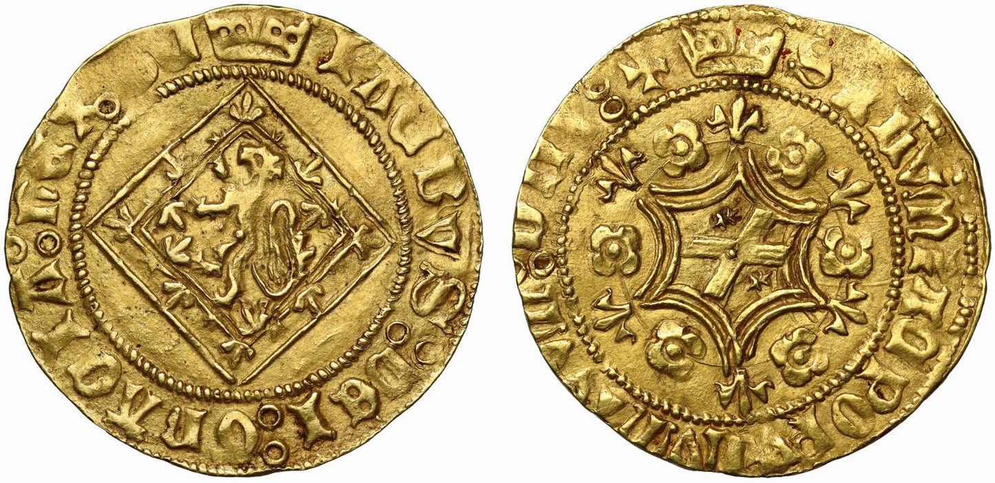 Scotland, James II gold Demy, type IVa, error legend and reverse orientation AU58