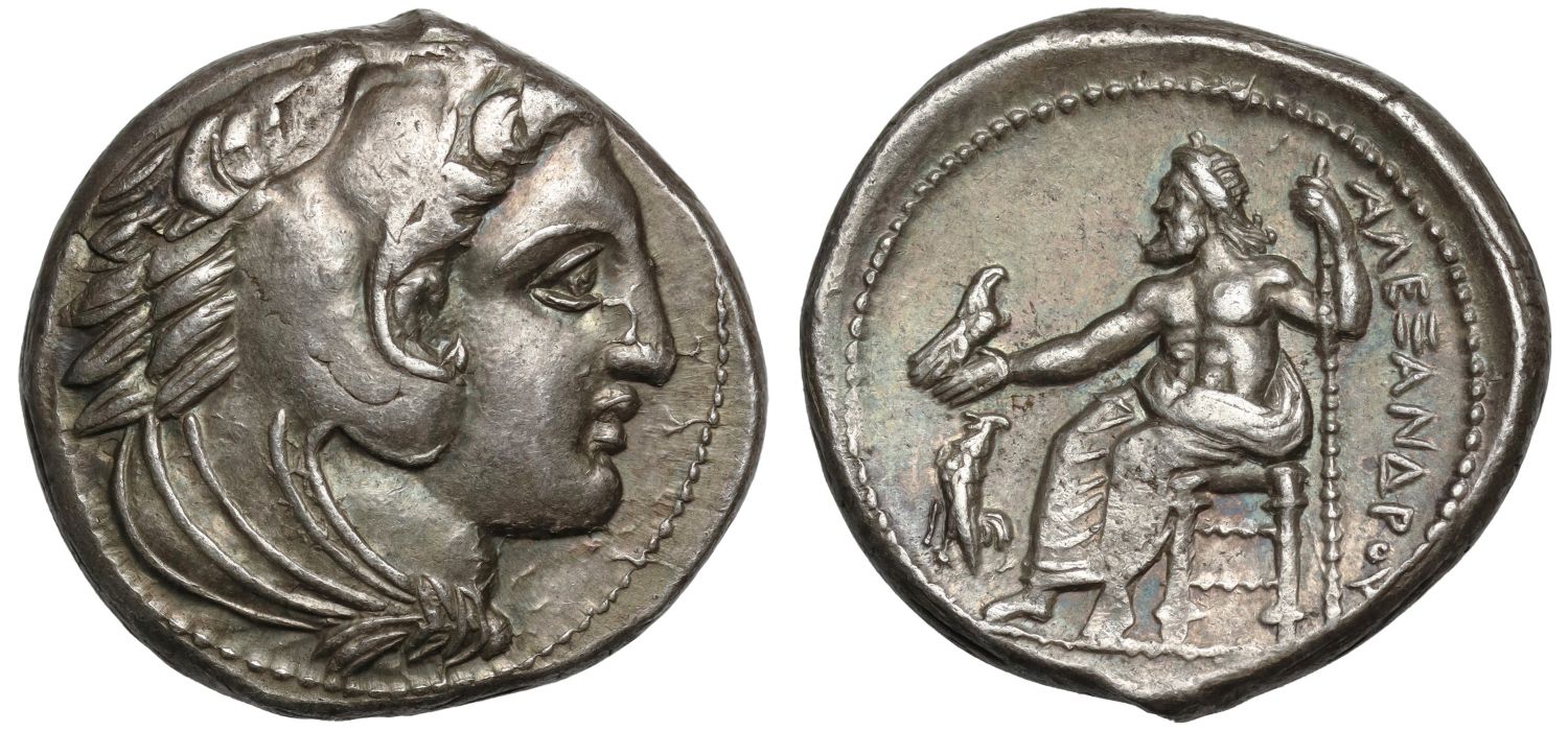 Kings of Macedon, Alexander III, the Great, Lifetime Issue Silver Tetradrachm.