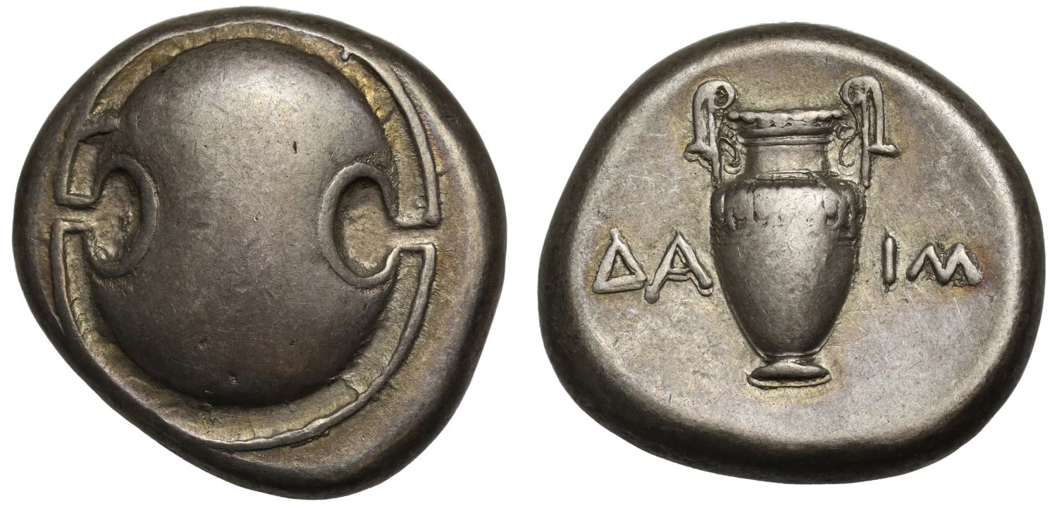Boeotia, Thebes, Stater, c. 379-368 BC.