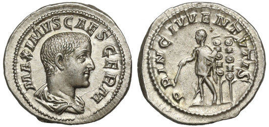 Maximus, as Caesar, Silver Denarius