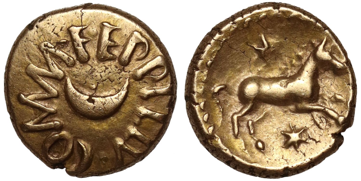 Ancient British, Regini & Atrebates, Eppillus, Quarter-Stater