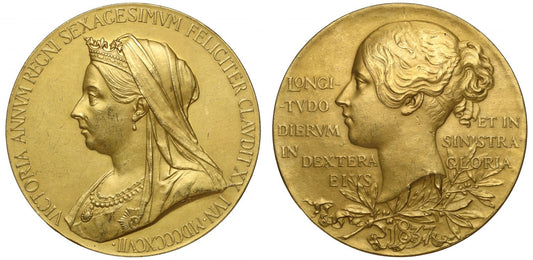 Diamond Jubilee of Queen Victoria, 1897, Large Gold Medal.