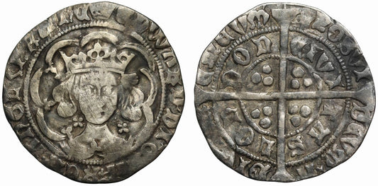 Edward IV, First Reign, Light Coinage Groat, class Vd, mm. crown