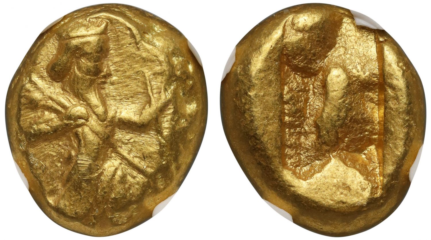 Achaemenid Empire, Gold Daric, Ch VF 4/5 3/5.