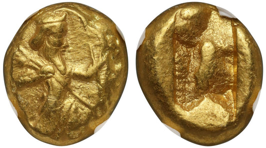Achaemenid Empire, Gold Daric, Ch VF 4/5 3/5.