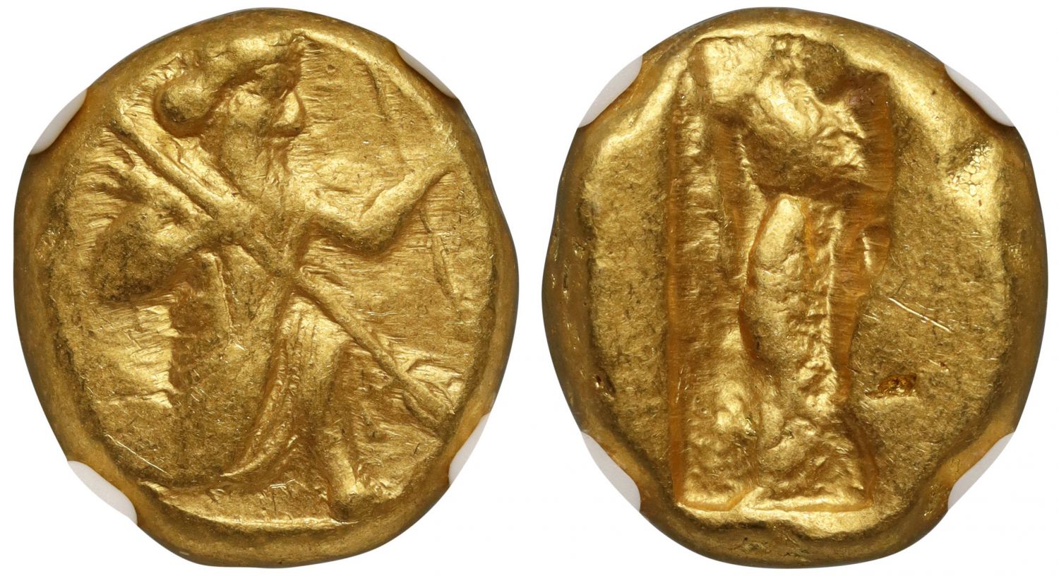 Achaemenid Empire, Gold Daric, Ch VF 4/5 4/5.