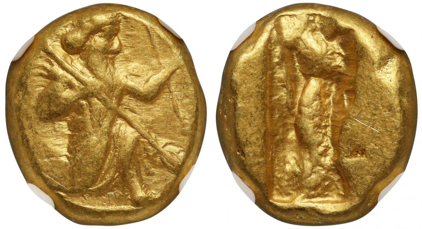 Achaemenid Empire, Gold Daric, Ch VF 4/5 4/5.