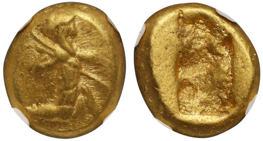 Achaemenid Empire, Gold Daric, XF 3/5 4/5.