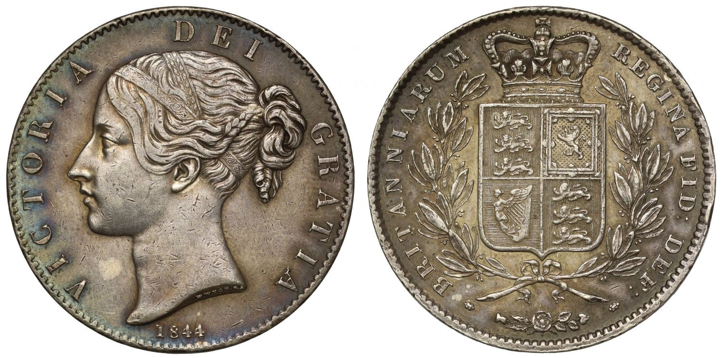 Victoria 1844 Crown, edge with star stops
