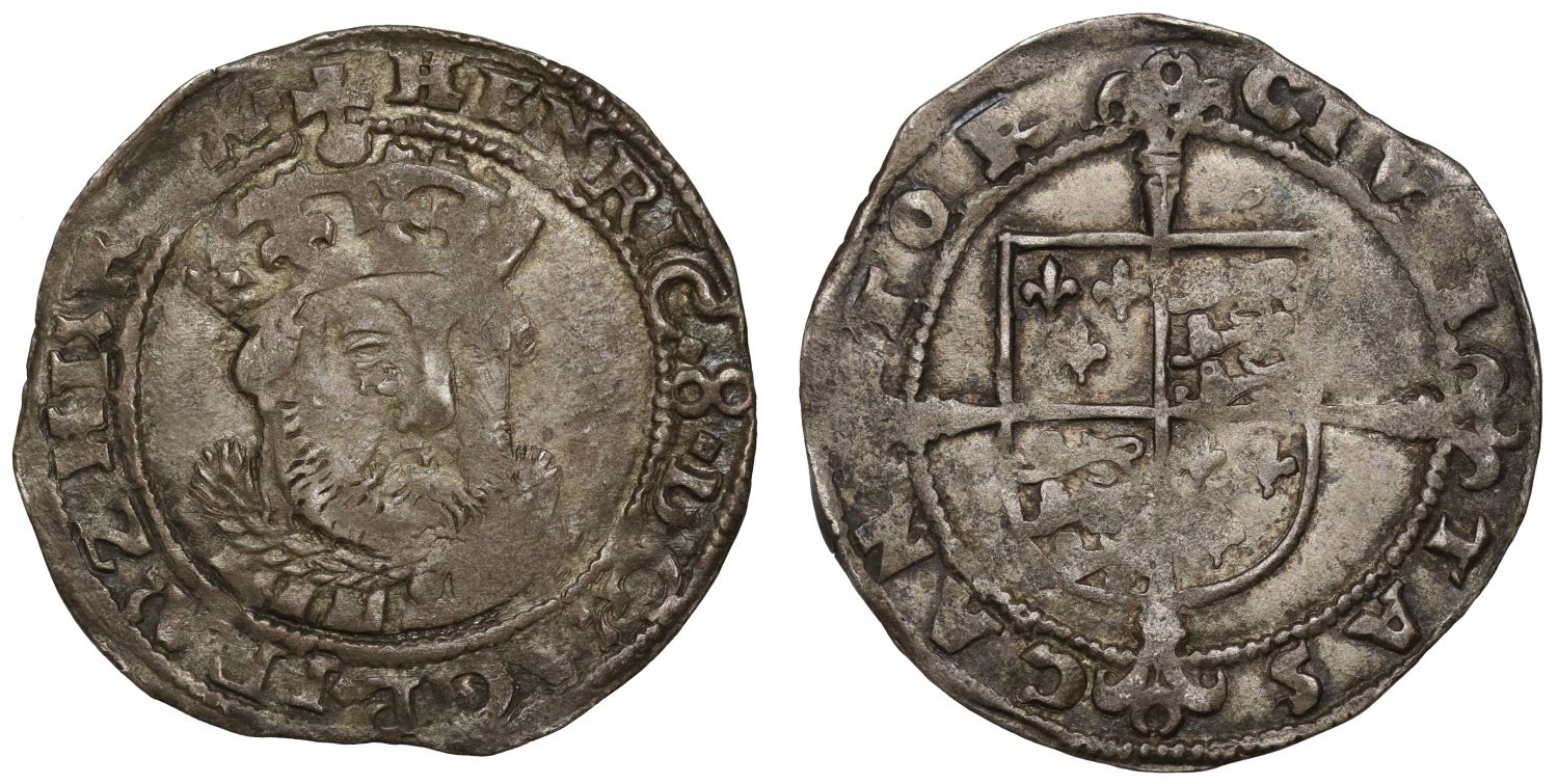 Henry VIII, Groat, posthumous issue, Canterbury, bust 5, no mm, ex Bosworth and Rosen