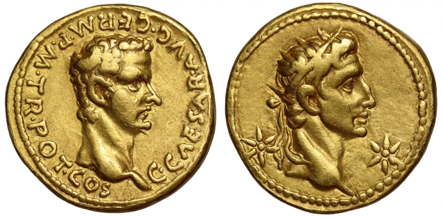 Caligula, Gold Aureus, NGC VF 5/5 2/5.