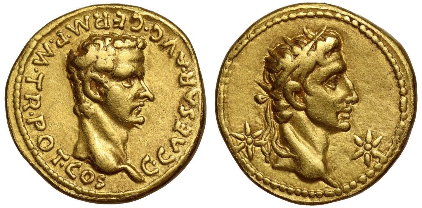 Caligula, Gold Aureus, NGC VF 5/5 2/5.