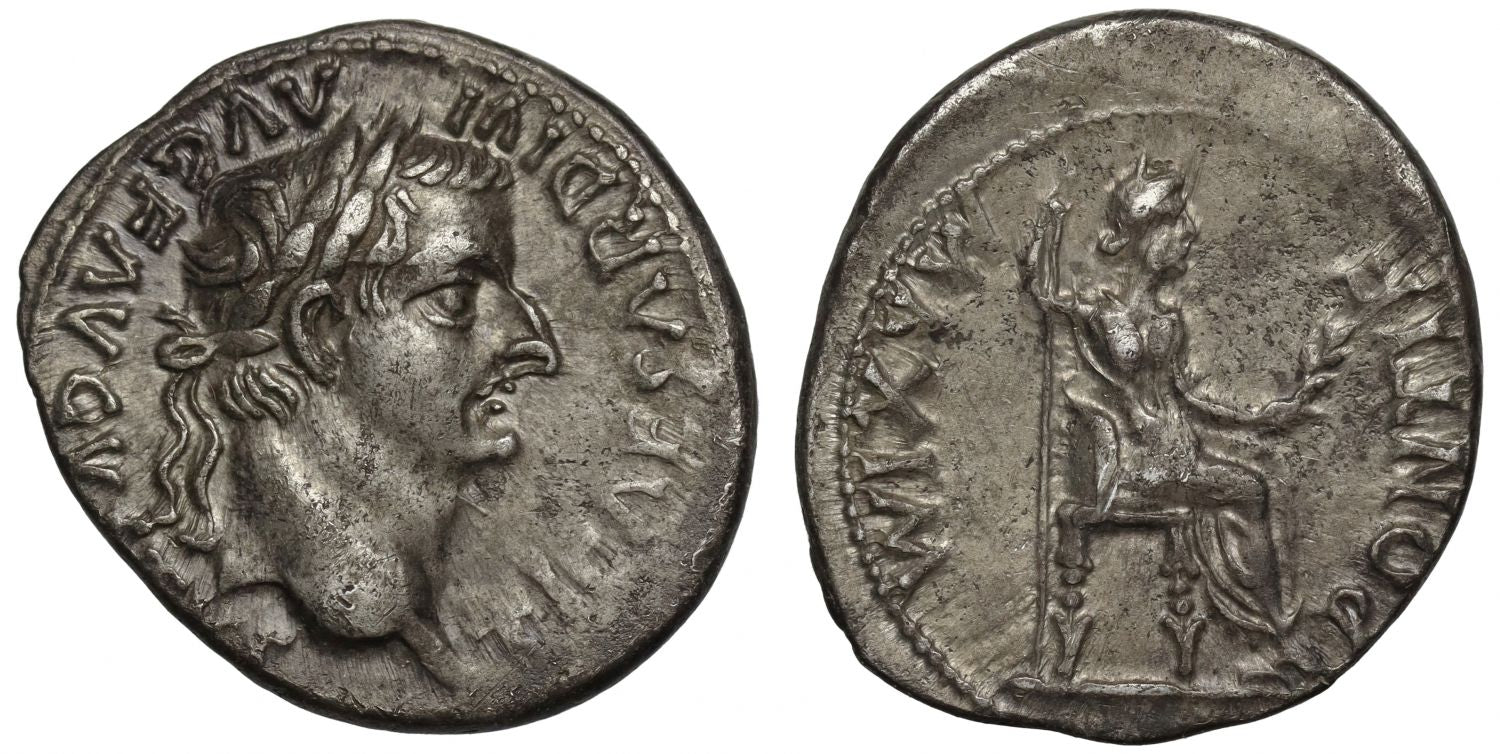 Tiberius, Silver Denarius, “The Tribute Penny”.