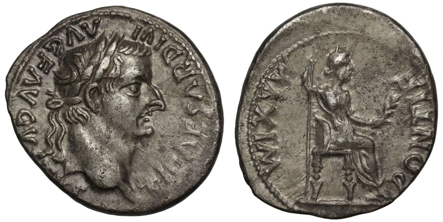 Tiberius, Silver Denarius, “The Tribute Penny”.