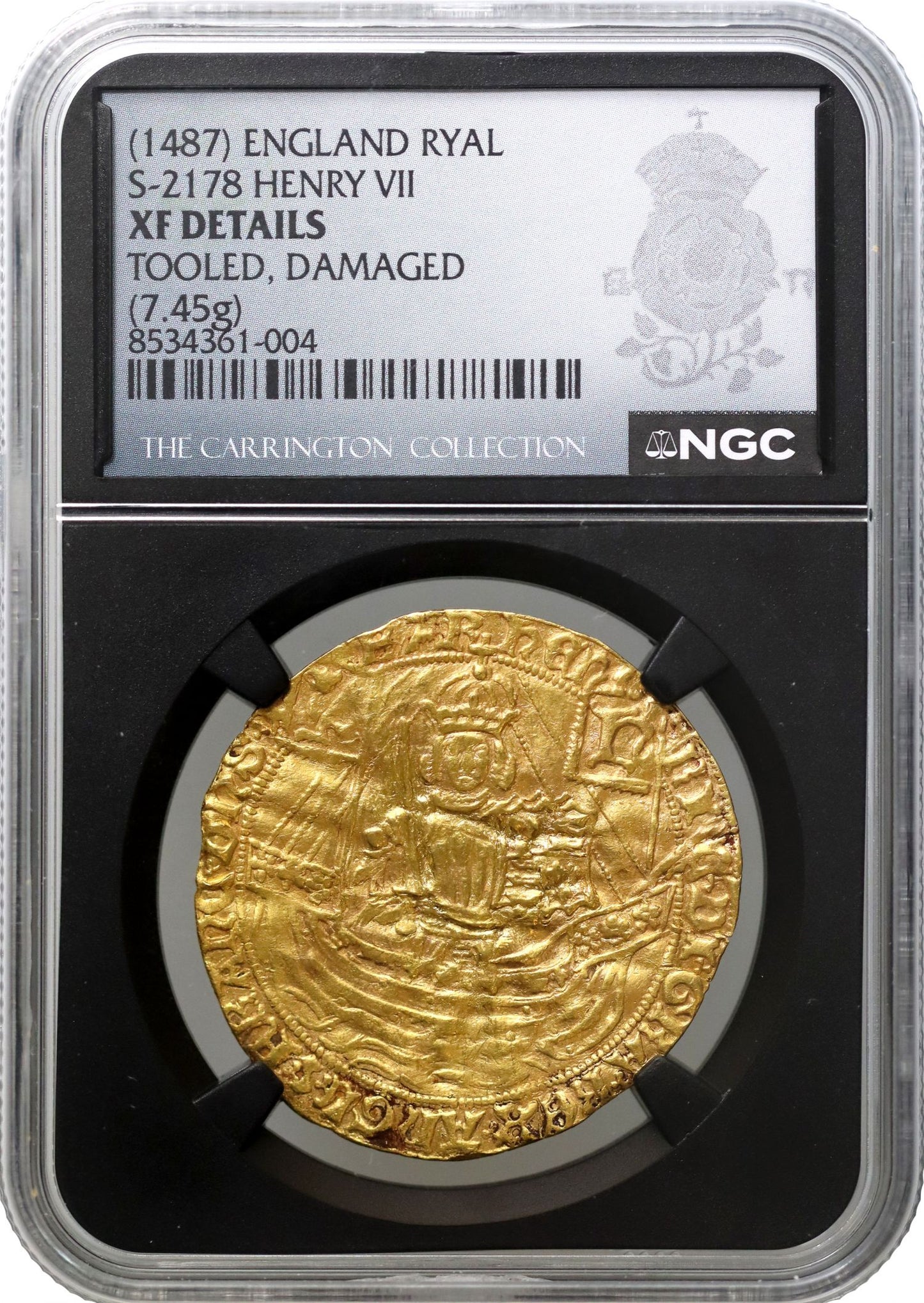 Henry VII Ryal of Ten Shillings, Tower mint, only two examples privately owned