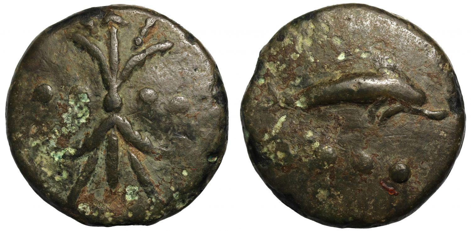 Roman Republic, Aes Grave, Sickle Series, Æ Triens.