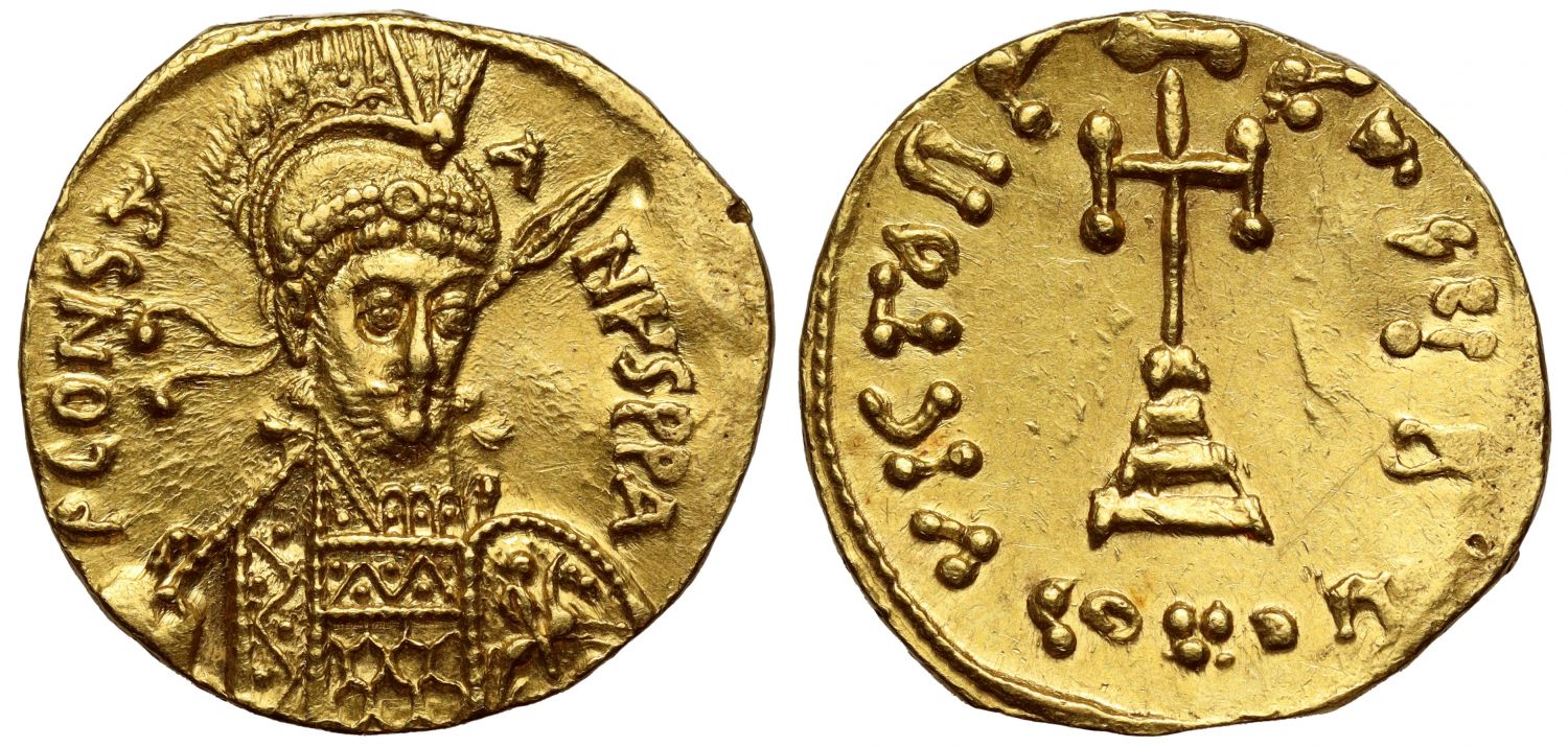 Constantine IV, Fine Style Gold Solidus.