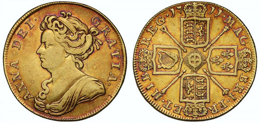 Anne 1711 gold Two-Guineas