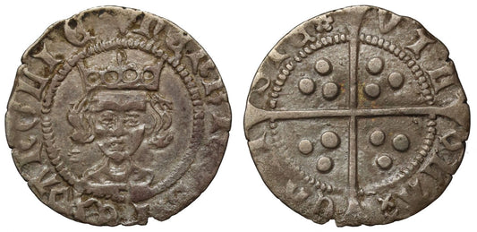 Henry VI silver Penny, Rosette Mascle issue, Calais mint