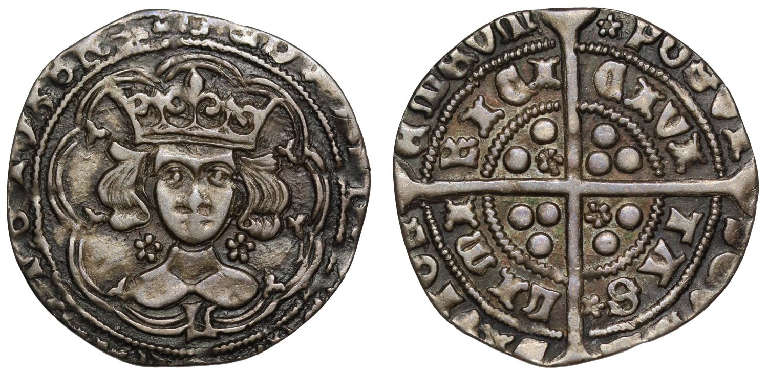 Ireland, Edward IV Groat, Limerick mint, with Irish title, rosettes by neck