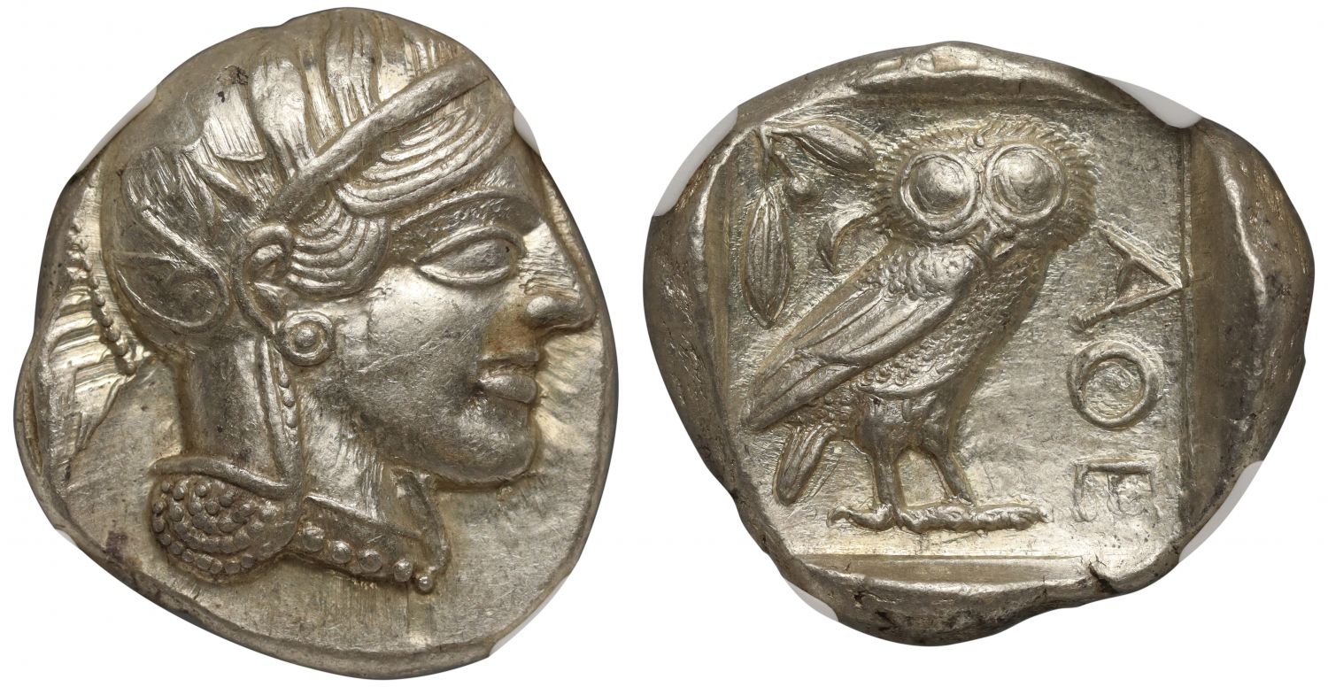 Athens, Silver Tetradrachm, MS 5/5 4/5.