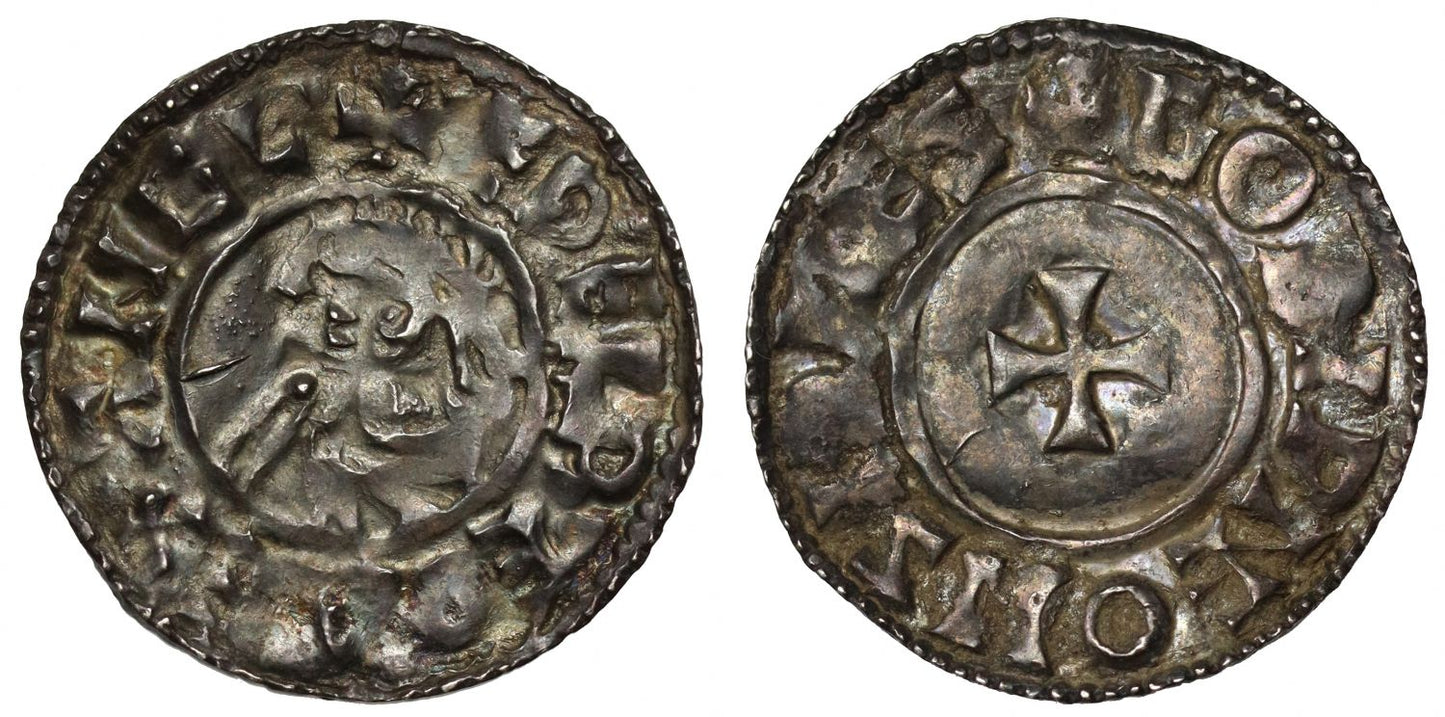 Aethelred II Penny, Last small cross type, Cissbury, Godwine, ex Williams