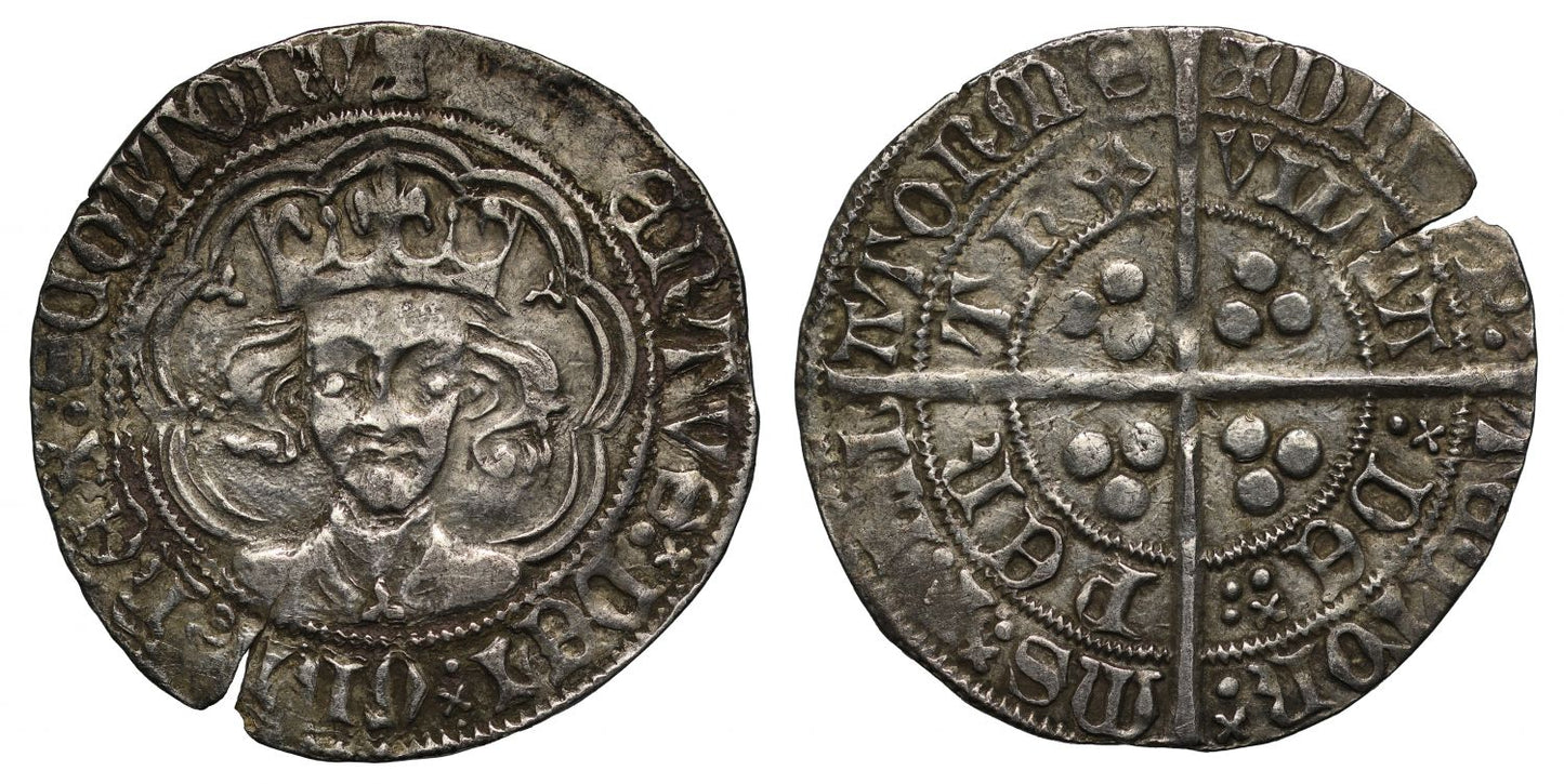 Scotland, Robert III Groat, 7 arc tressure, trefoil on breast and cusps, Perth Mint