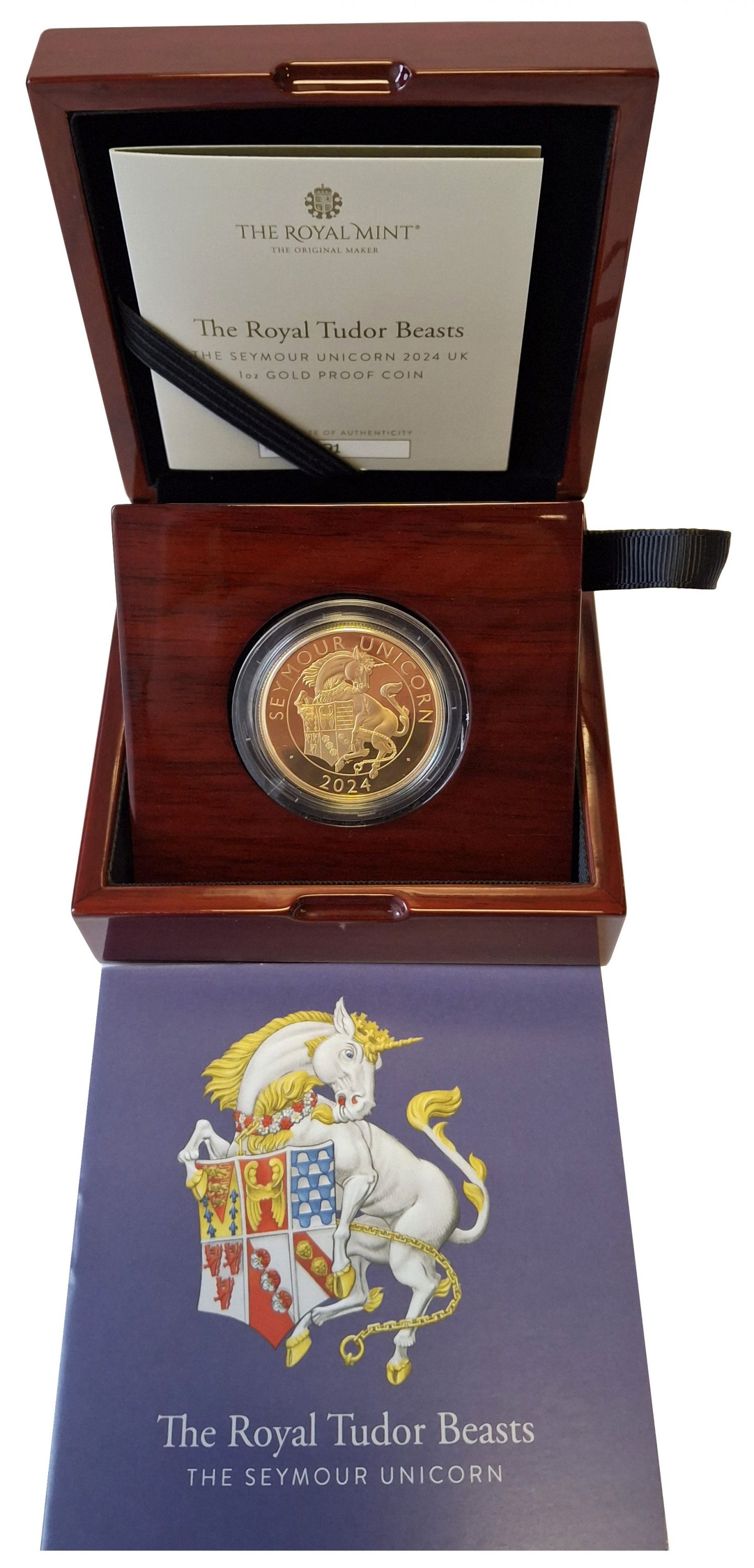 * Charles III 2024 gold proof 1oz TB The Seymour Unicorn