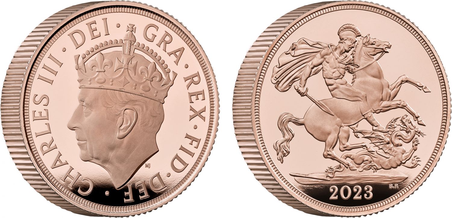 Charles III 2023 proof Piedfort Coronation Sovereign