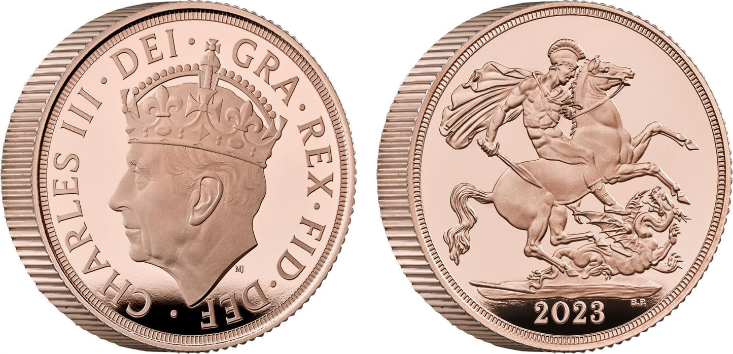 Charles III 2023 proof Piedfort Coronation Sovereign