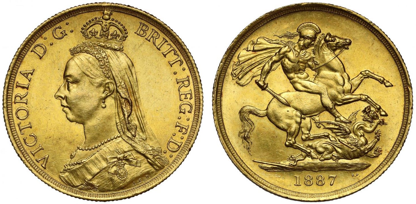 Victoria 1887 Two-Pounds, Golden Jubilee issue