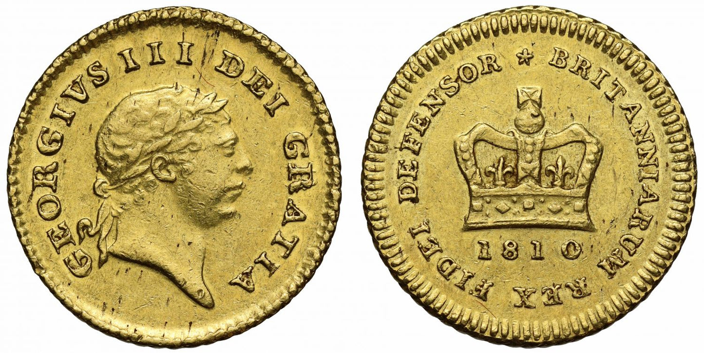George III 1810 Third-Guinea, third type, second head