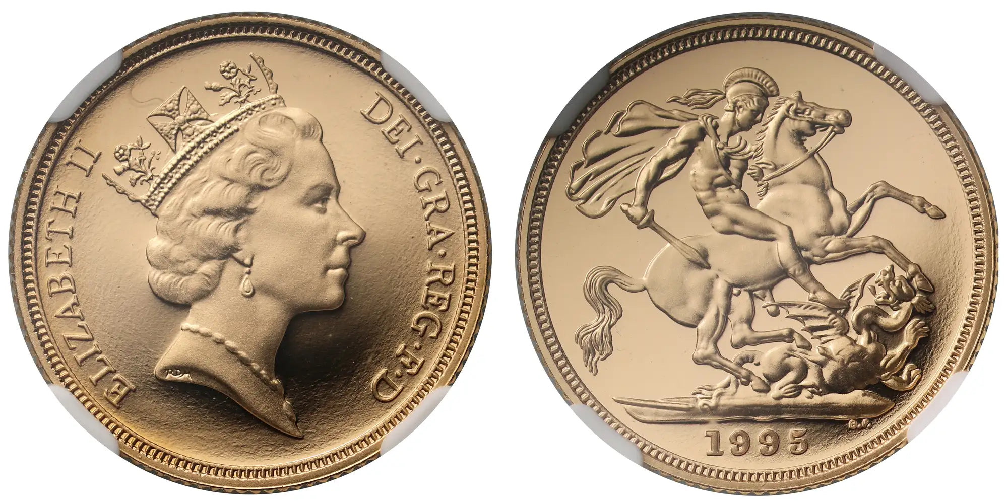 Elizabeth II 1995 proof Sovereign PF70 UCAM