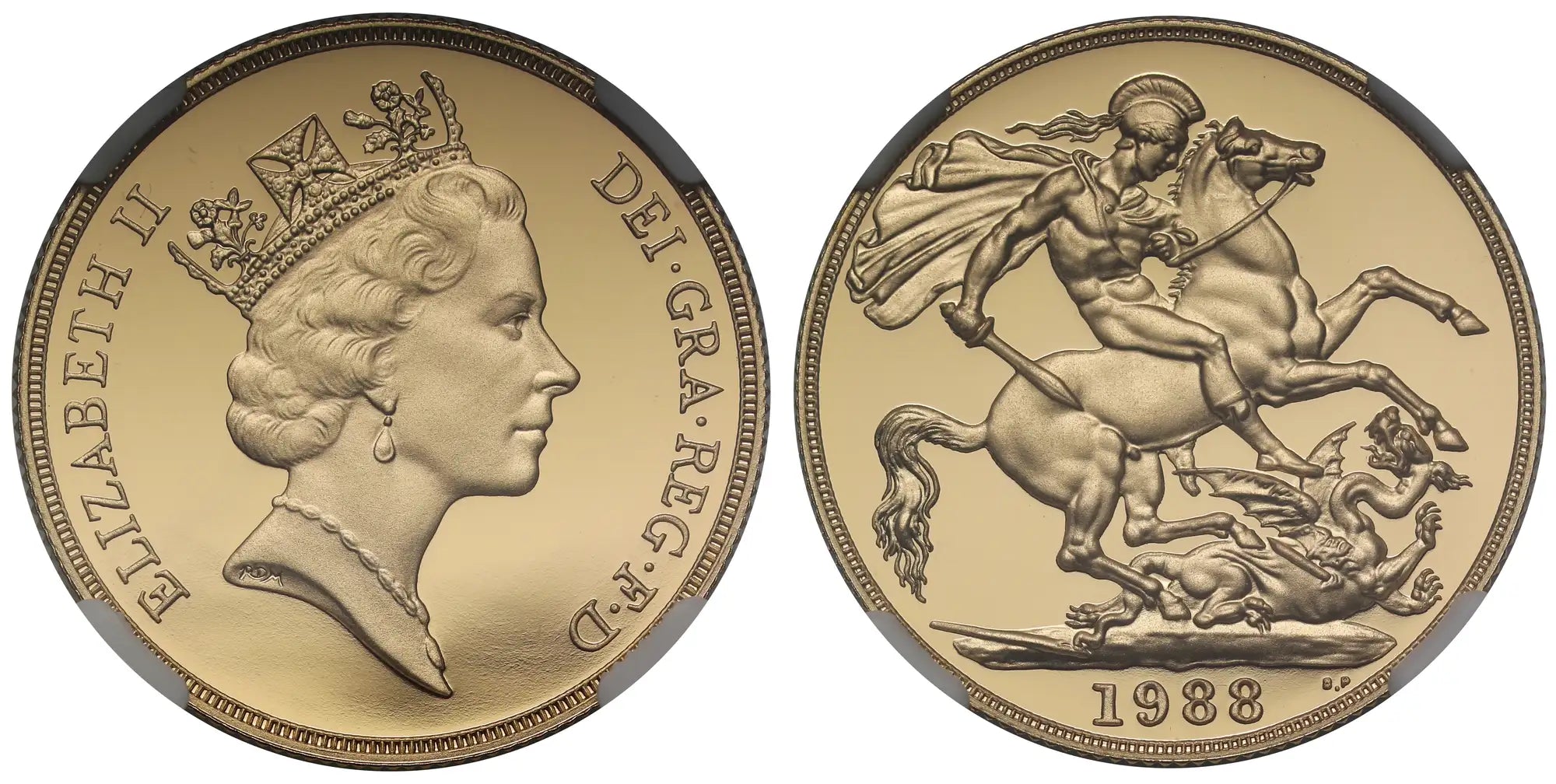 Elizabeth II 1988 PF70 UCAM gold Two-Pounds