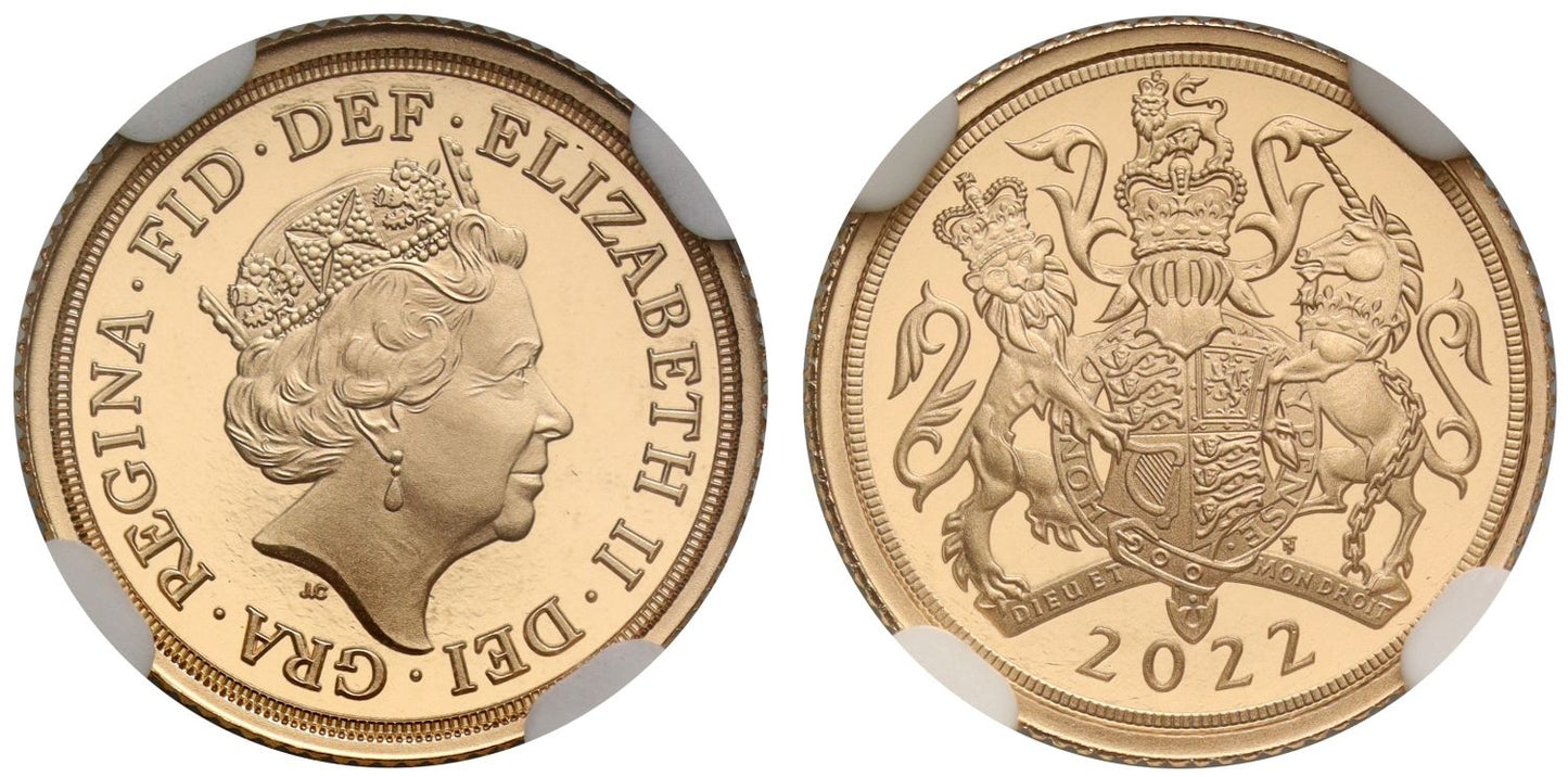 Elizabeth II 2022 Quarter-Sovereign PF70 UC Platinum Jubilee