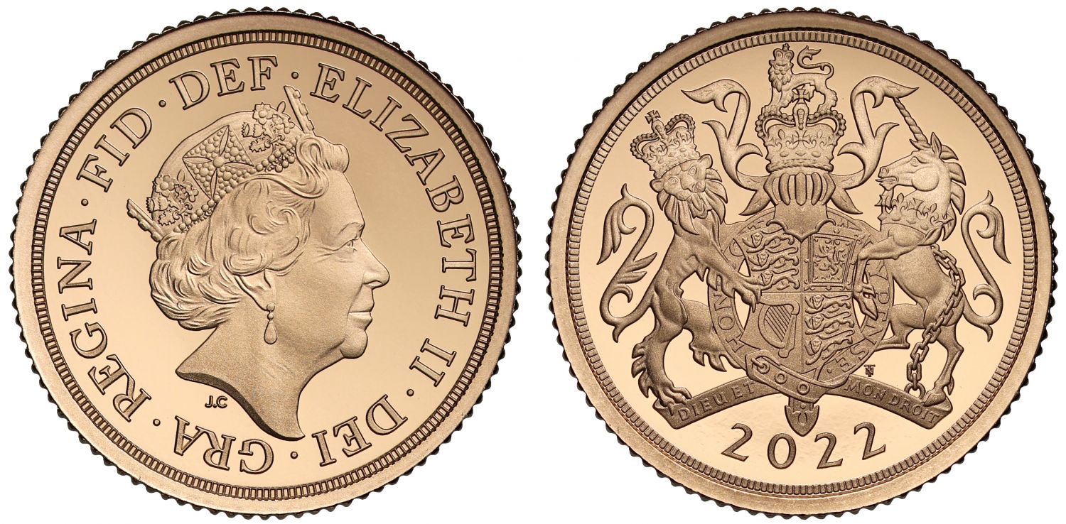 Elizabeth II 2022 Half-Sovereign PF70 UC Platinum Jubilee