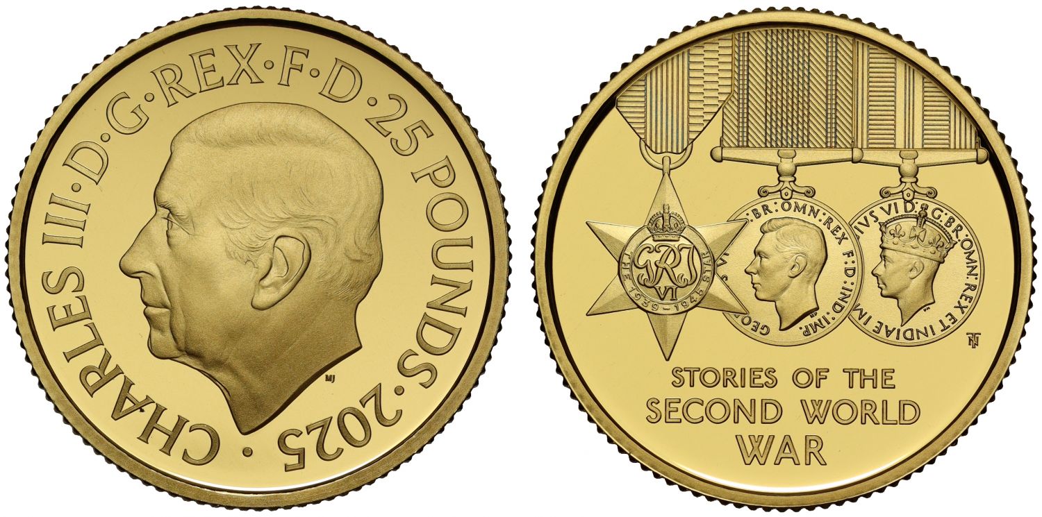 Charles III 2025 gold proof 1/4oz Stories of WWII