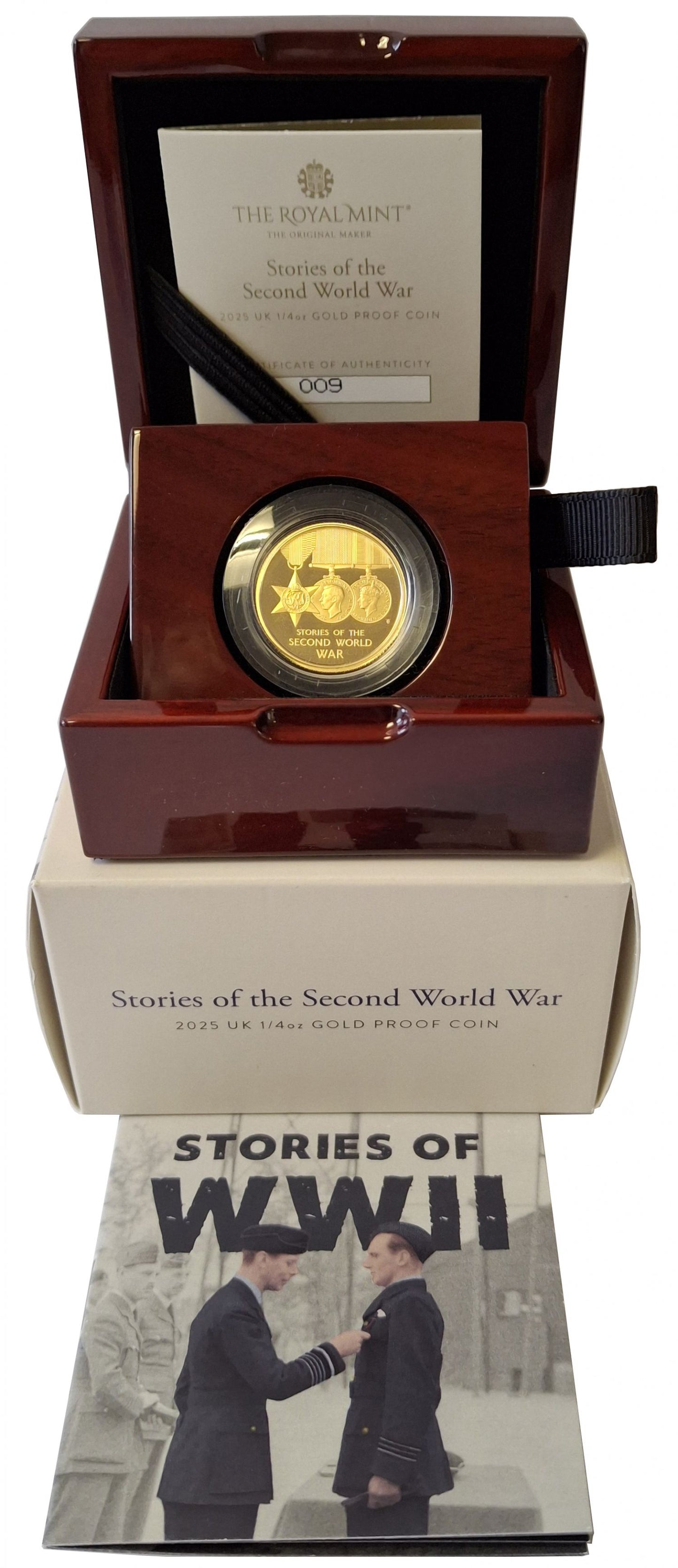 Charles III 2025 gold proof 1/4oz Stories of WWII