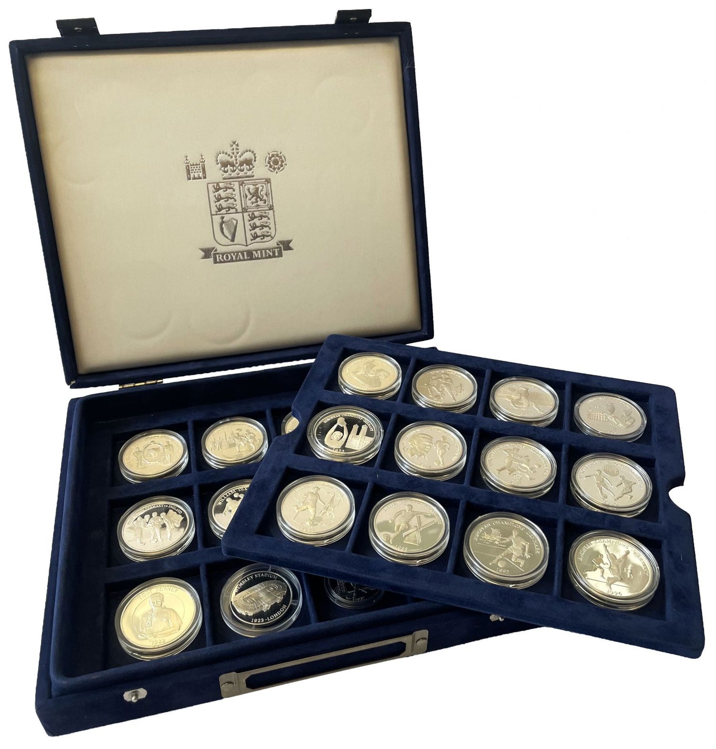 Royal Mint 1996 silver 24-medal Set European Football