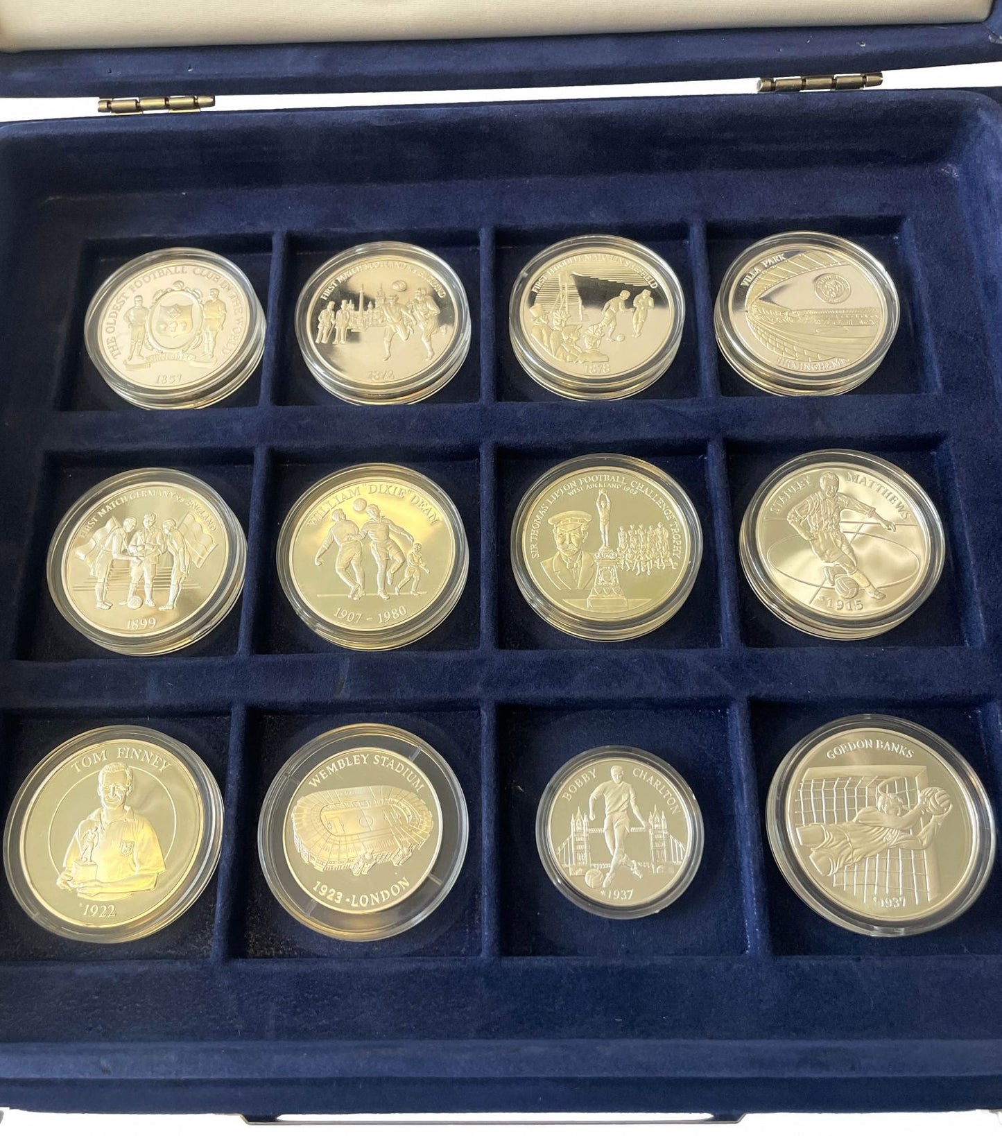 Royal Mint 1996 silver 24-medal Set European Football