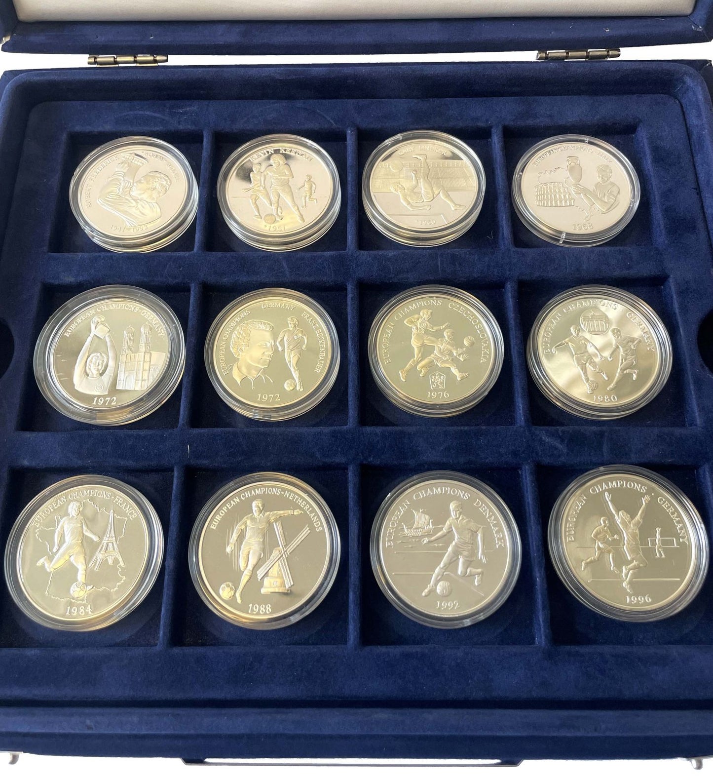 Royal Mint 1996 silver 24-medal Set European Football