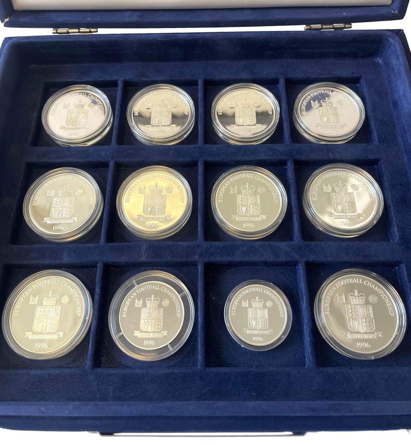 Royal Mint 1996 silver 24-medal Set European Football