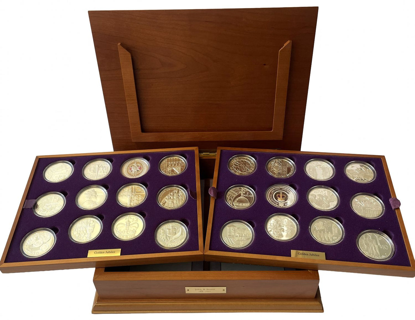 Elizabeth II 2002 24-coin silver Set Golden Jubilee