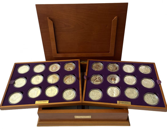 Elizabeth II 2002 24-coin silver Set Golden Jubilee