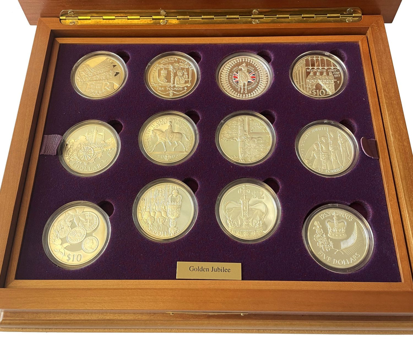 Elizabeth II 2002 24-coin silver Set Golden Jubilee