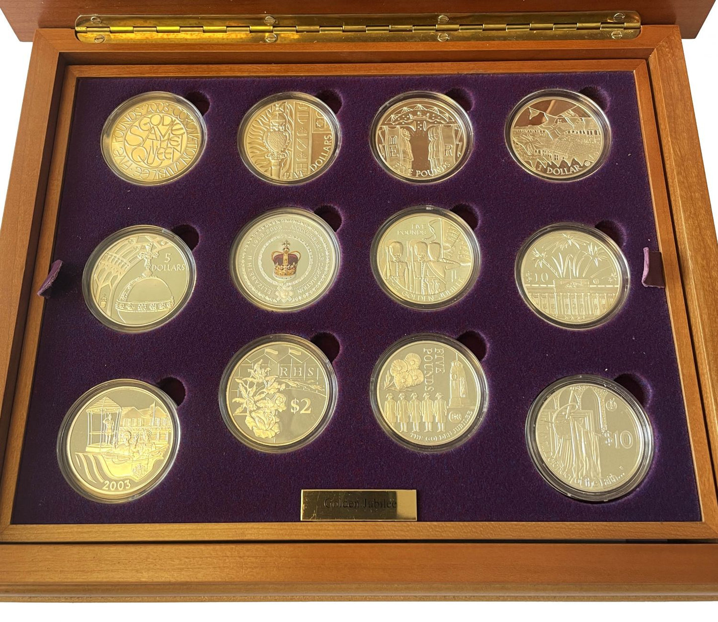 Elizabeth II 2002 24-coin silver Set Golden Jubilee