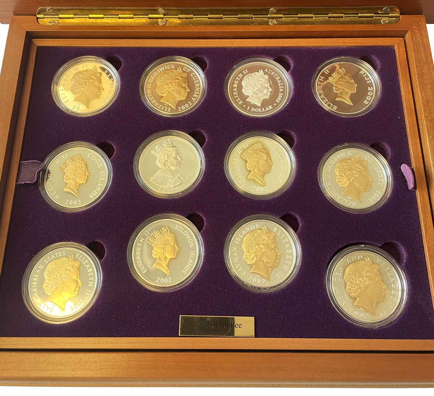 Elizabeth II 2002 24-coin silver Set Golden Jubilee