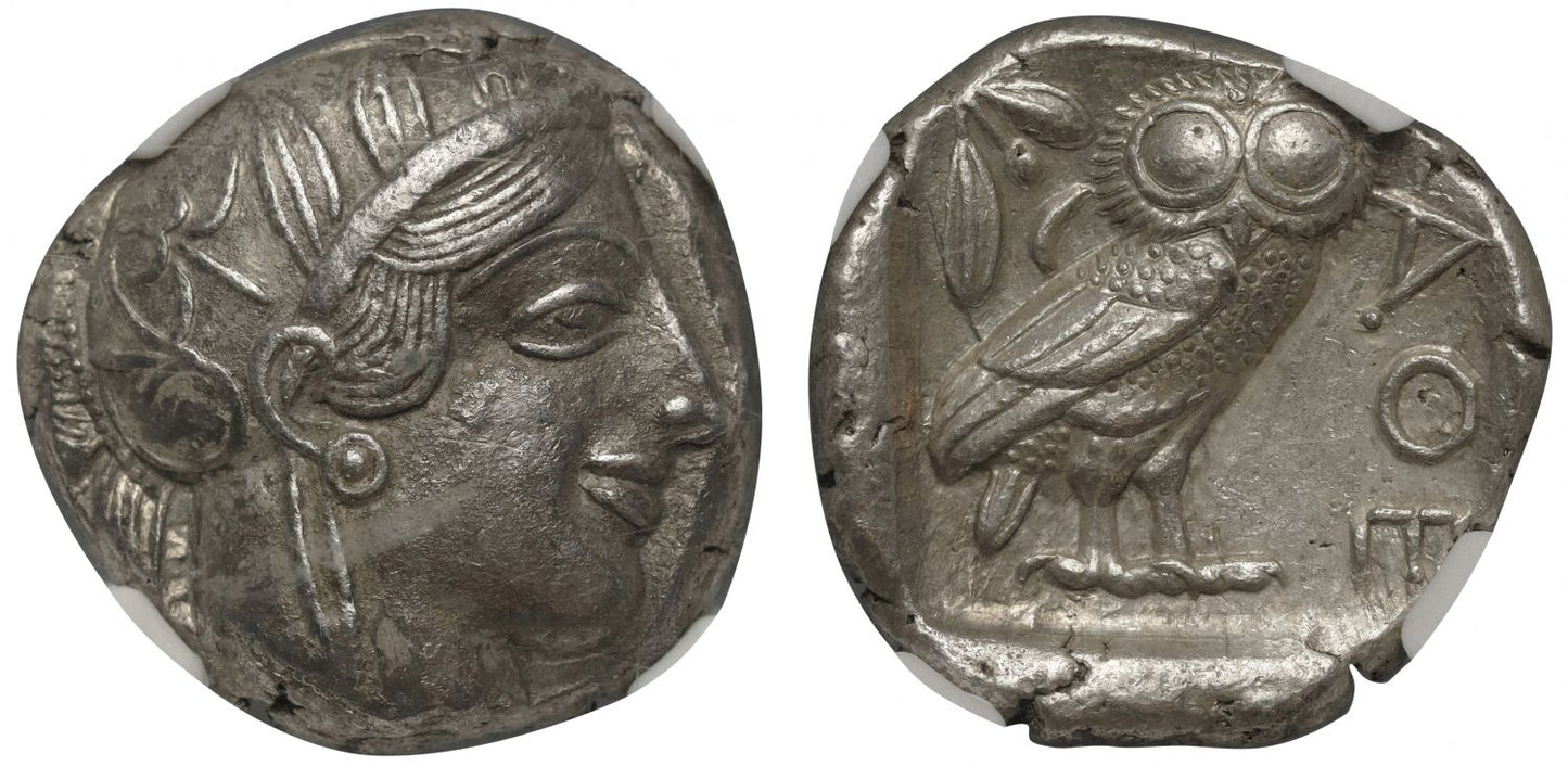 Athens, Silver Tetradrachm, AU 5/5 3/5.