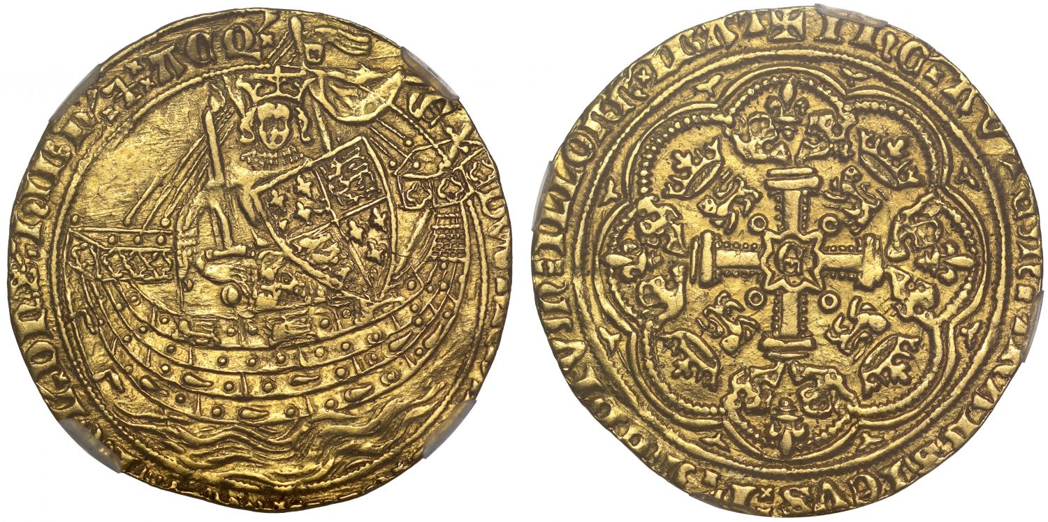 Edward III Noble, Transitional Treaty period, Majesty grading Company MS60